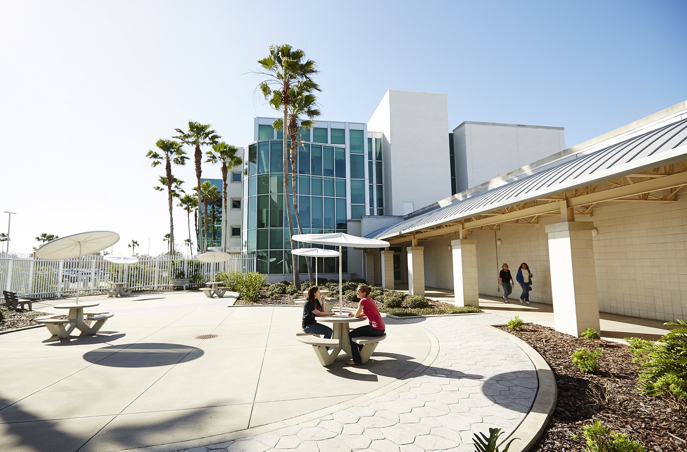 Outdoor meeting space