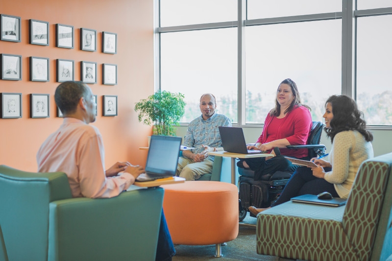 Indoor collaboration area