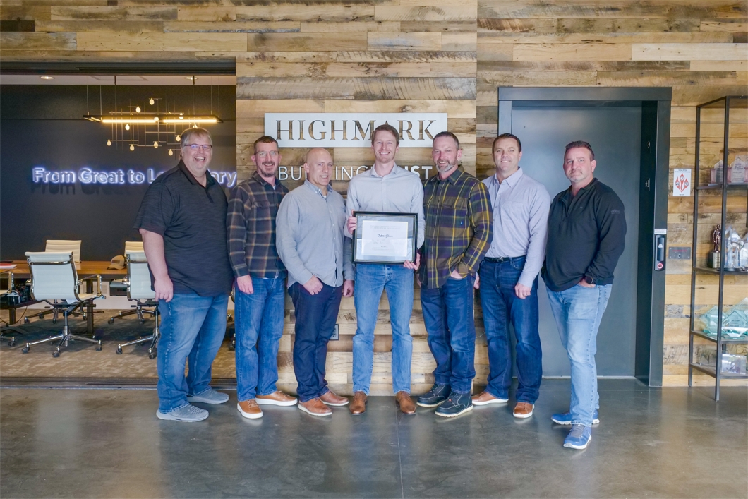 2023 Highmark Core Values Winner Tyler Glenn with the ownership team