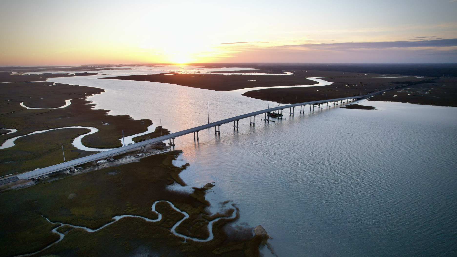 Harbor River Sunset