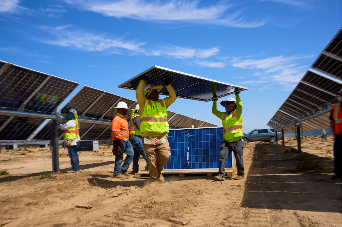 Eland Solar-plus-Storage Project Construction