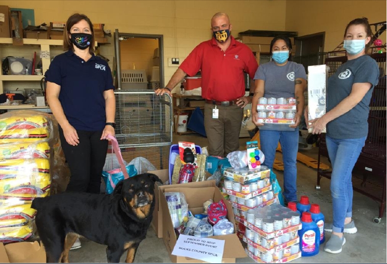 "Proud to Help" Committee makes a donation to our local animal shelter