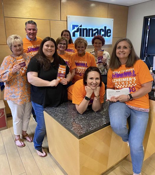 Pinnacle associates love volunteering in the community, like this team that supported Alzheimer's Tennessee Inc.'s  Make Alzheimer's A Memory Walk.
