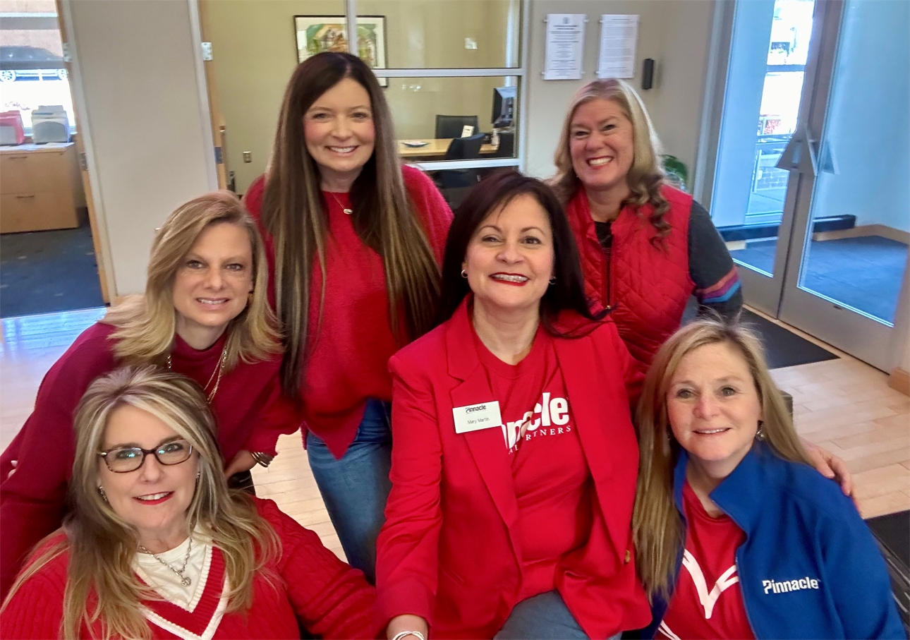 Associates like these in Fountain City use days like Wear Red For Women to build camaraderie and bring attention to important causes.
