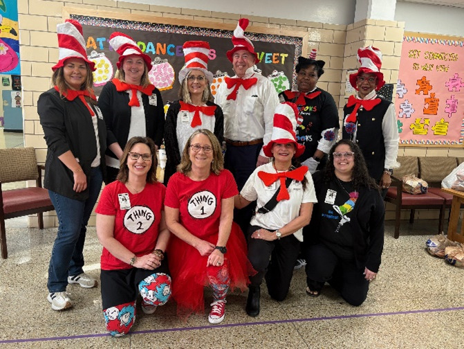 A favorite volunteer activity for Knoxville team members is Read Across America on Theodor Seuss Geisel's (author of Dr. Seuss books) birthday, March 2.