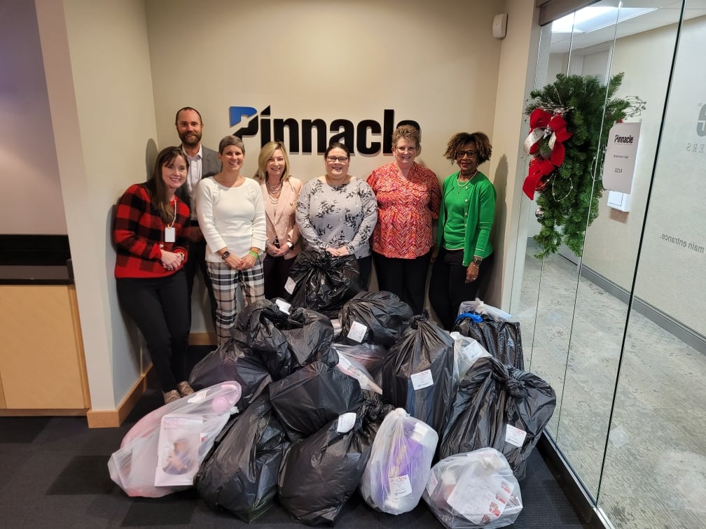 Pinnacle teams all over Knoxville helped provide Christmas for 50 kids in the Boys and Girls Clubs of the Tennessee Valley.
