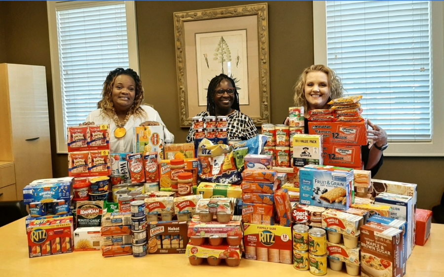 Supporting our communities is a frequent occurrence, like these associates in N. Myrtle Beach collecting snacks for the Backpack Buddies program..