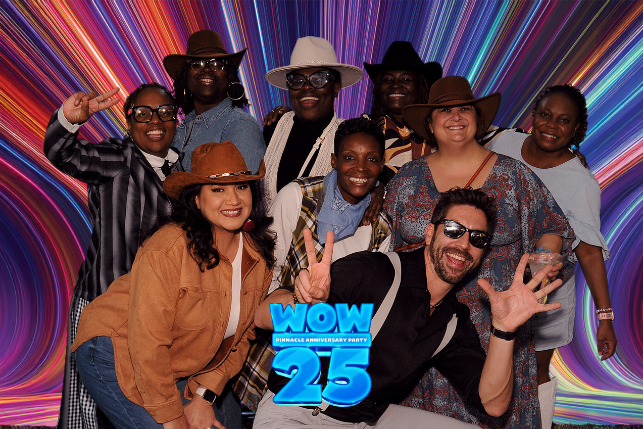 Celebrating milestones together is important to Pinnacle'. The firm's annual anniversary party brings team members together for a lip sync battle at two central locations after a week of themed days.