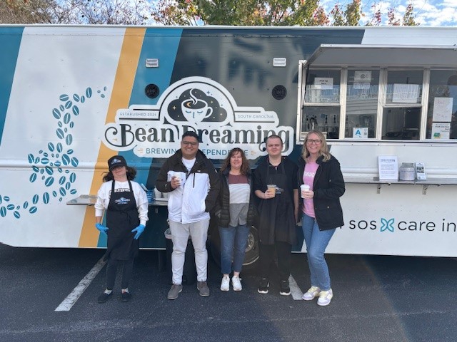 The Myrtle Beach team supports a local nonprofit, "Bean Dreaming," The Bean Dreaming mobile coffee truck trains adults with intellectual disabilities and autism to become coffee baristas.