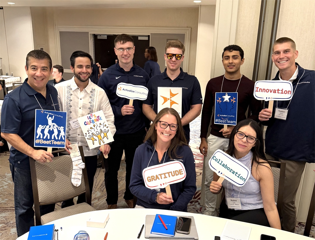 Celebrating our team at our annual retreat meeting