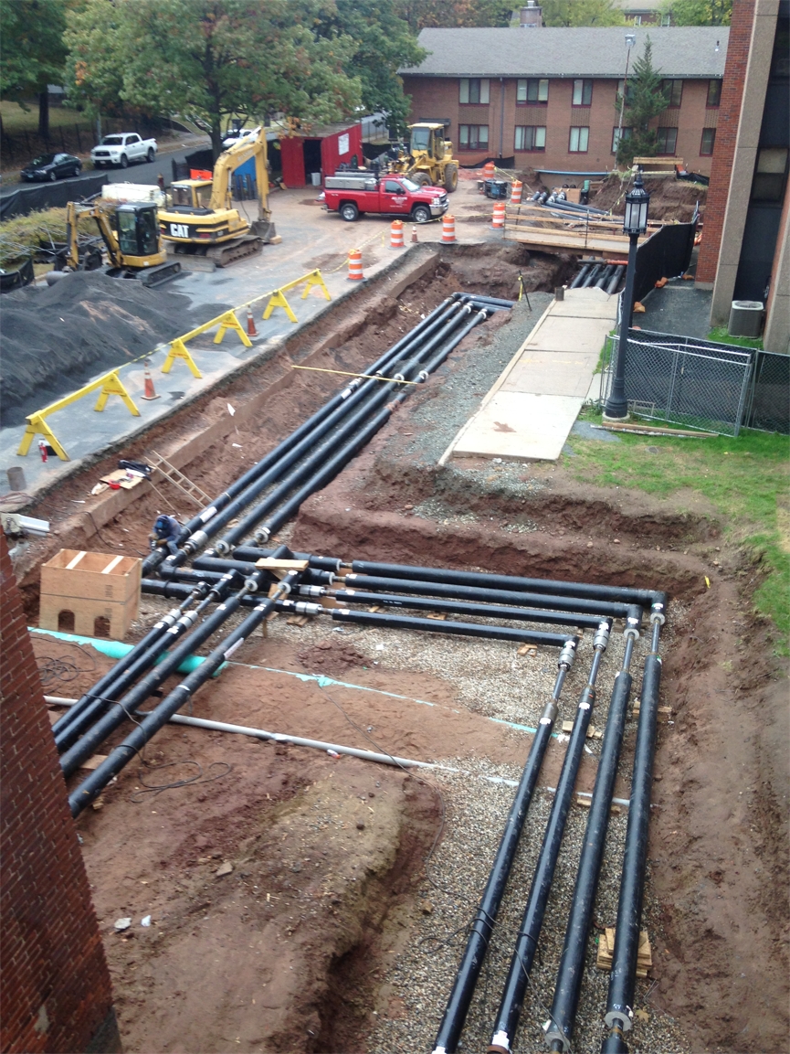 Underground Hot and Chilled Water Piping