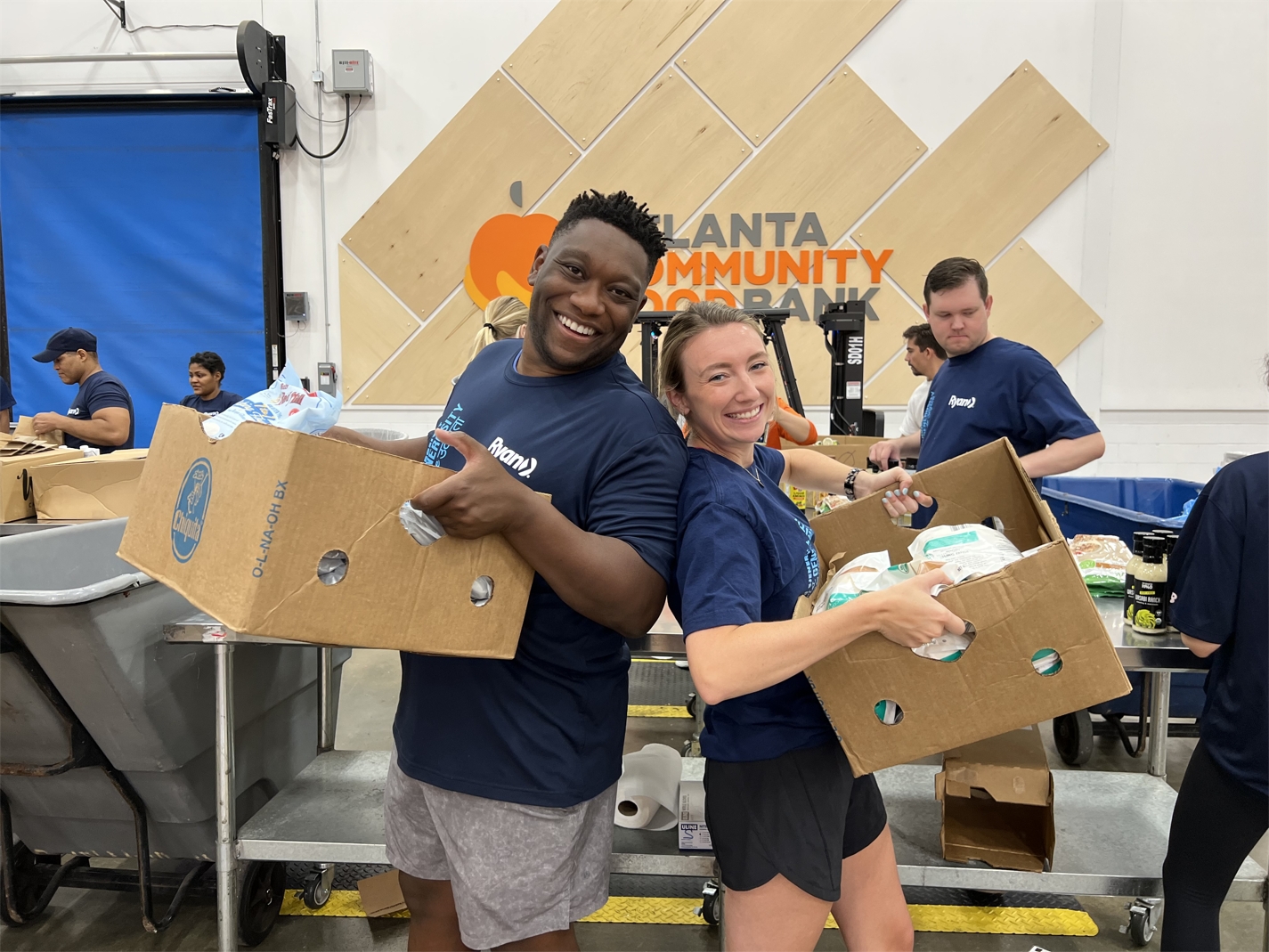 Our Atlanta team members hosted a food drive for the Winter Special Olympics and volunteered together at the Atlanta Community Food Bank.