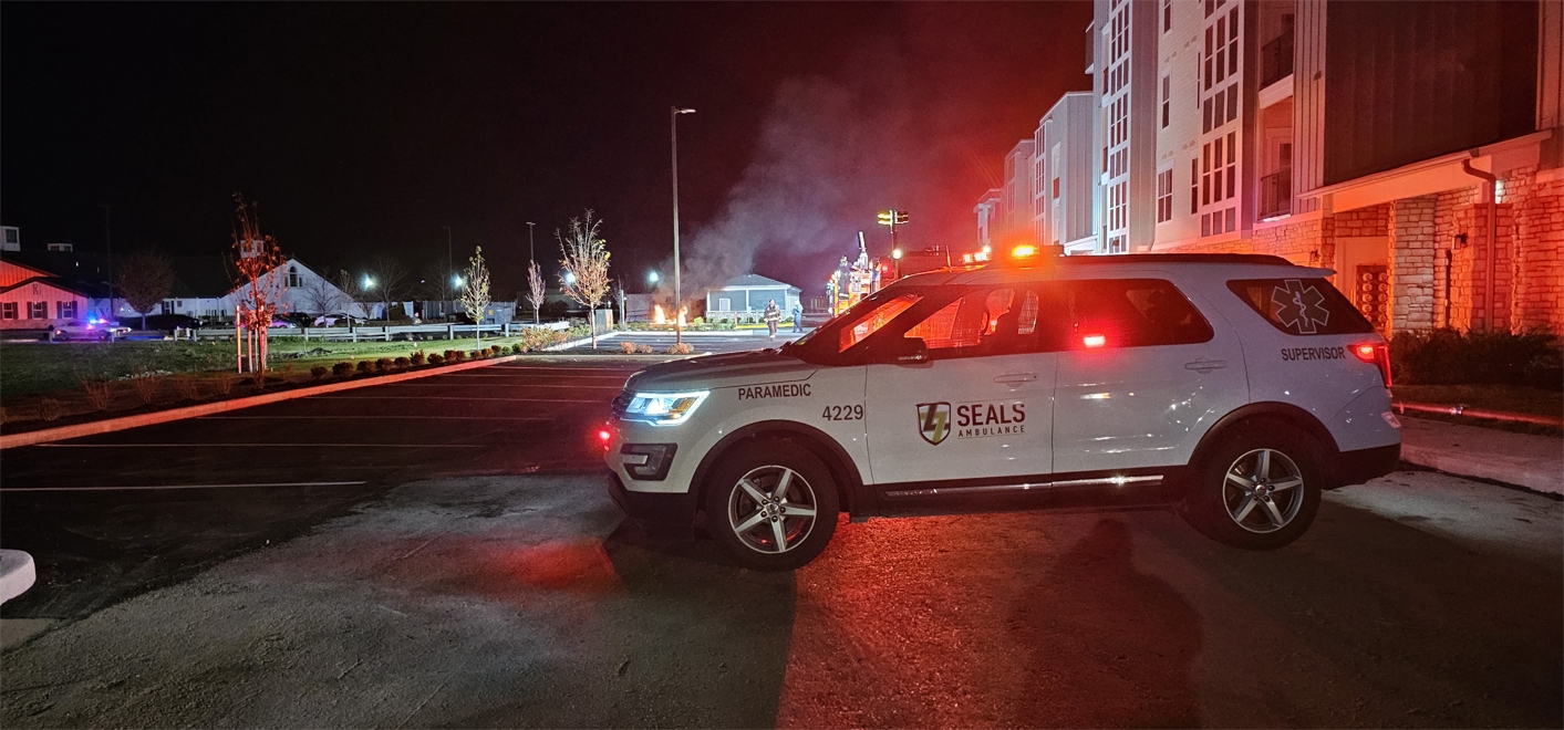 Squad 1 on Fire Scene