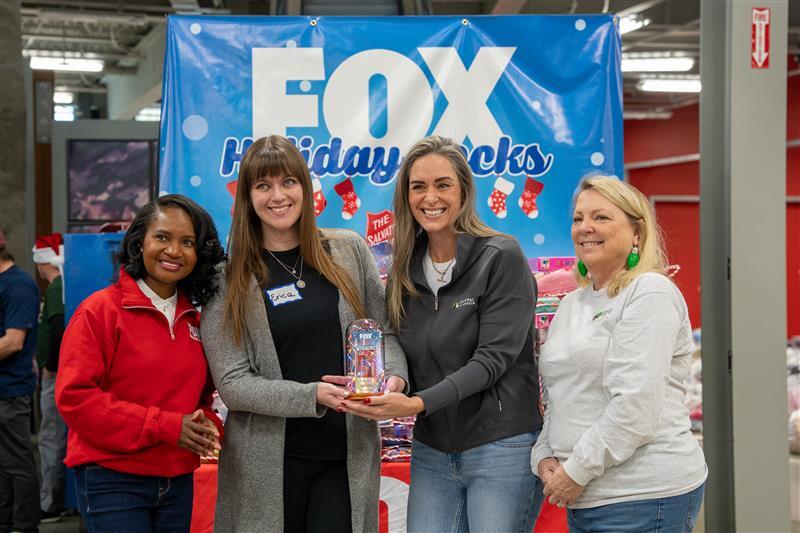 Supporting Fox Holiday Socks