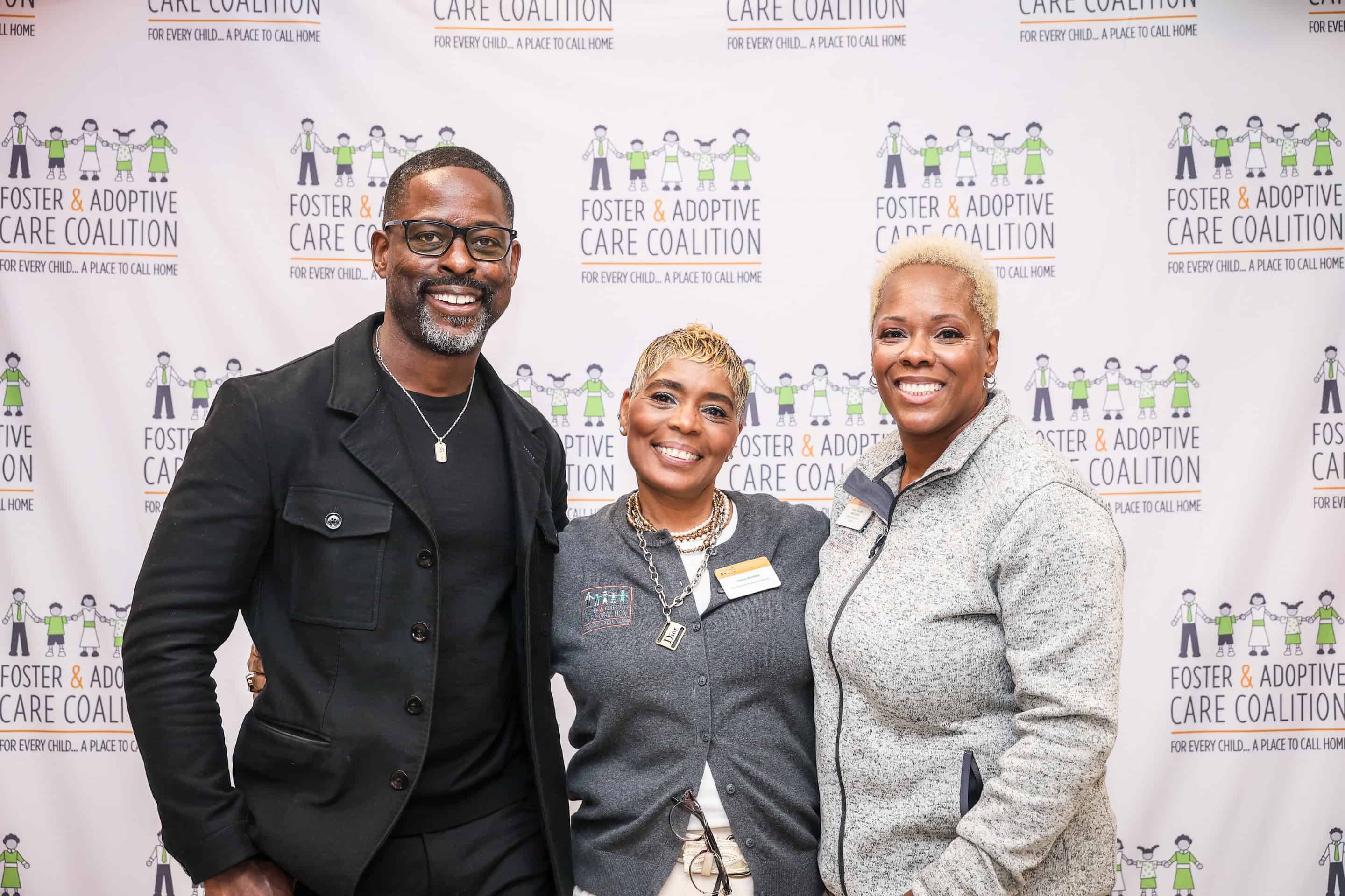 Coalition Team Members with Sterling K. Brown