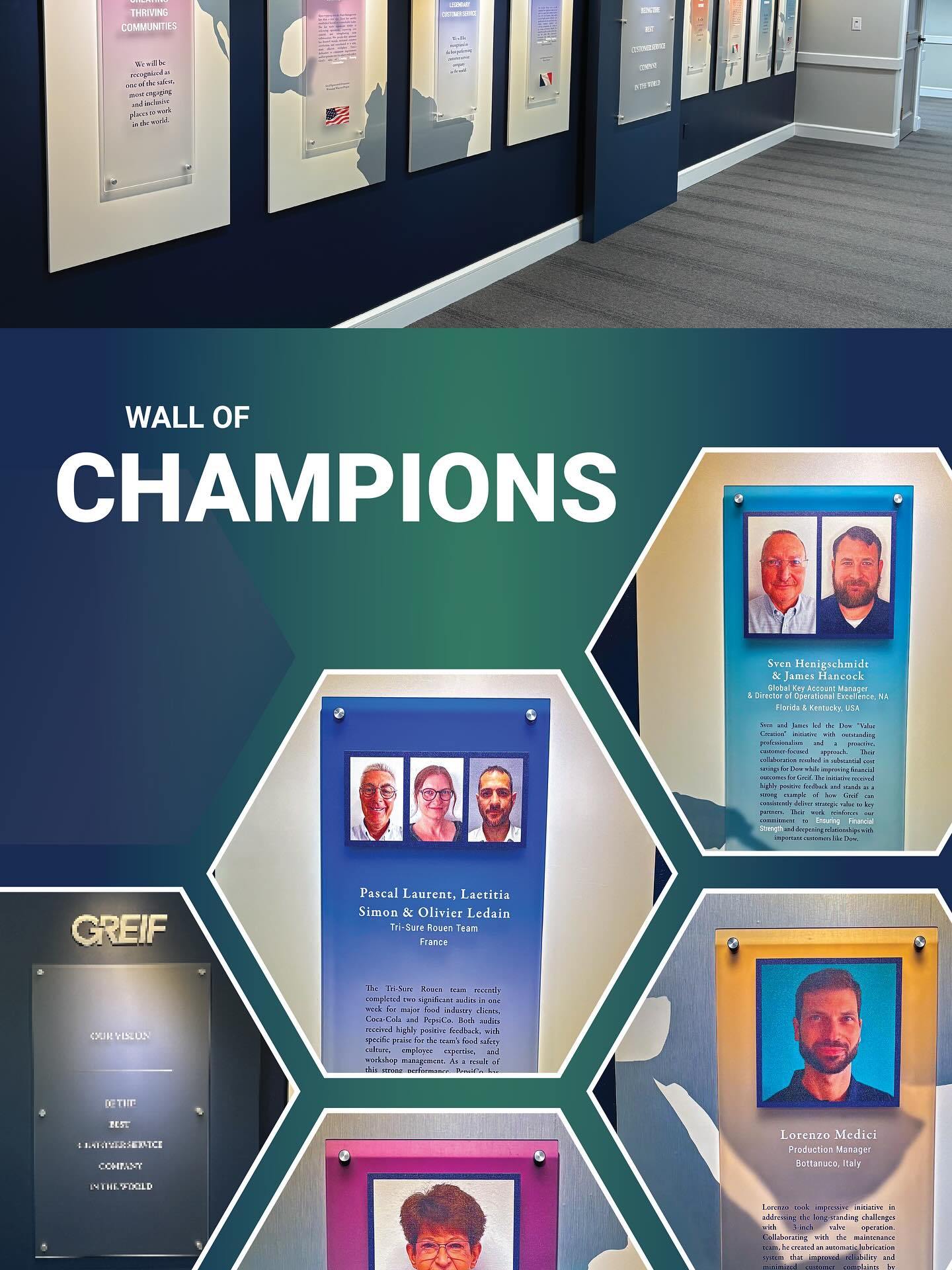 Greif's Champions Wall