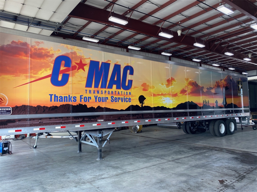 CMAC US Army Wrapped Trailer