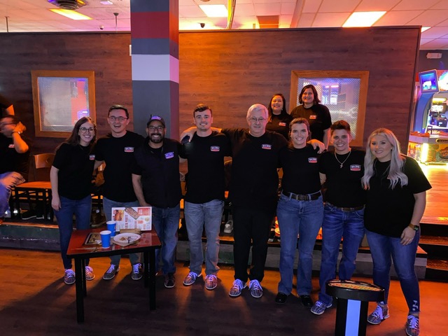 Team Bowling after our One Team Meeting