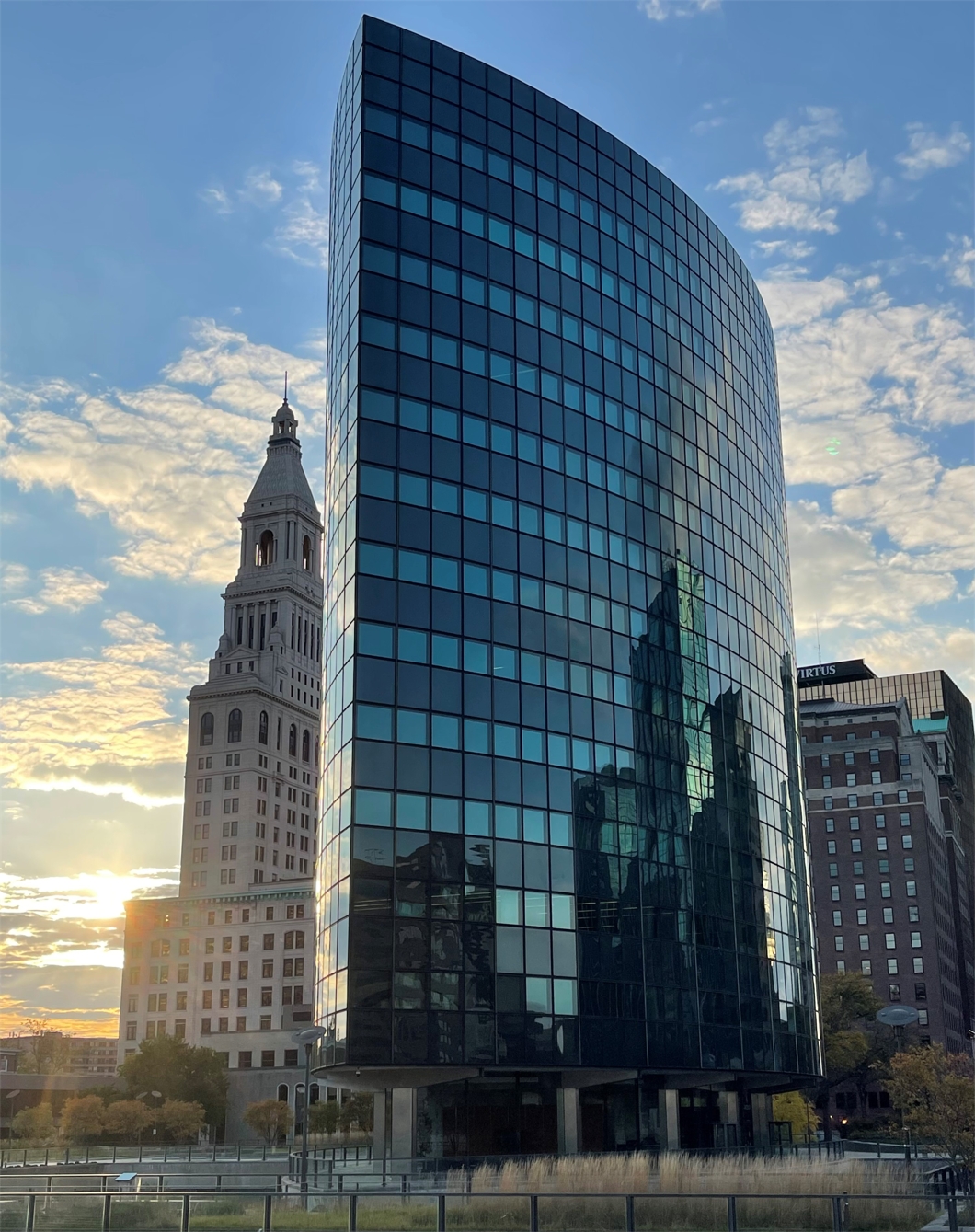 Nassau Financial Group's iconic Boat Building headquarters in Hartford.