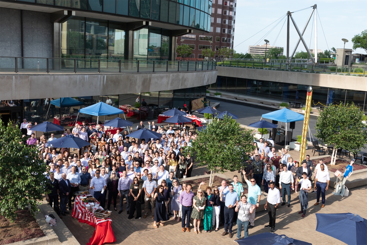 Nassau Financial Group's Hartford team celebrates the start of summer