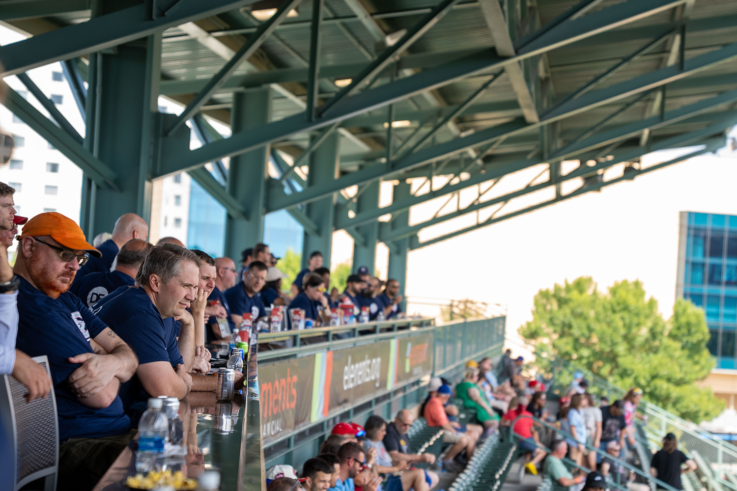 Staff Gather at Victory Field