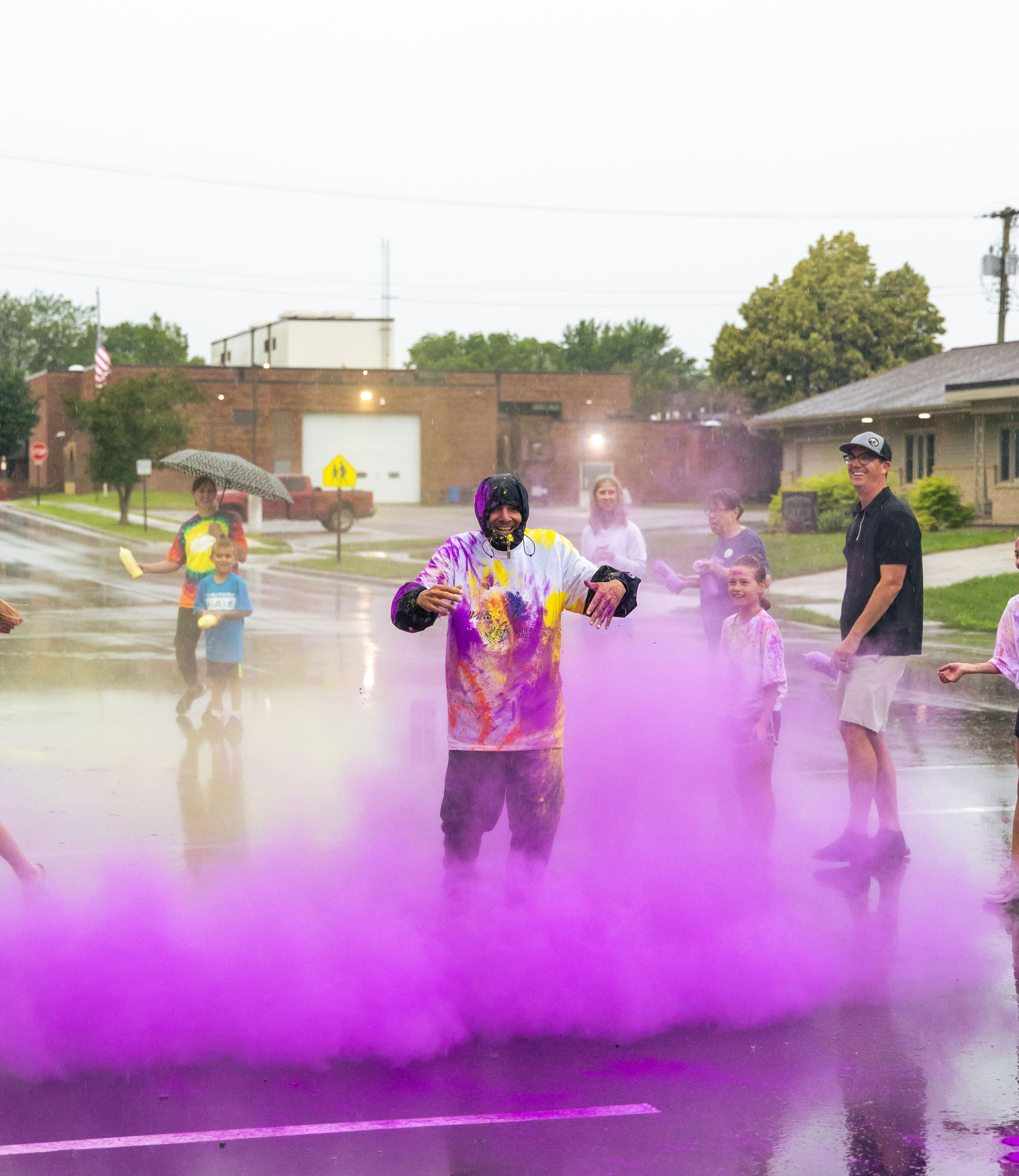 Our Dr. Virji participating in our annual Color Run