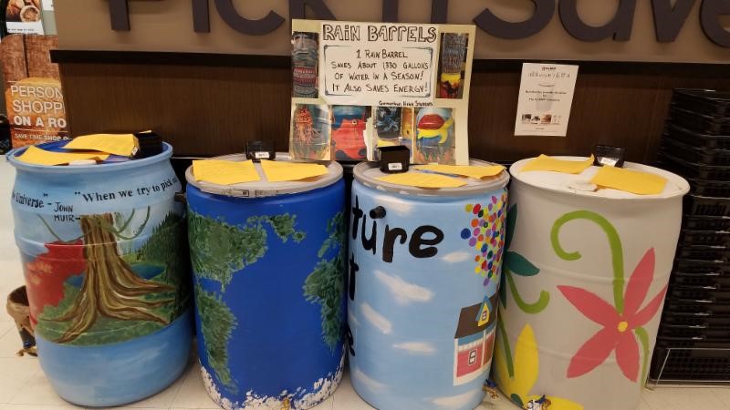 ILLING® Company Donates Rain Barrel Drums to Local High School