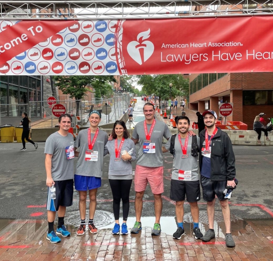 EIG runners supporting the AHA