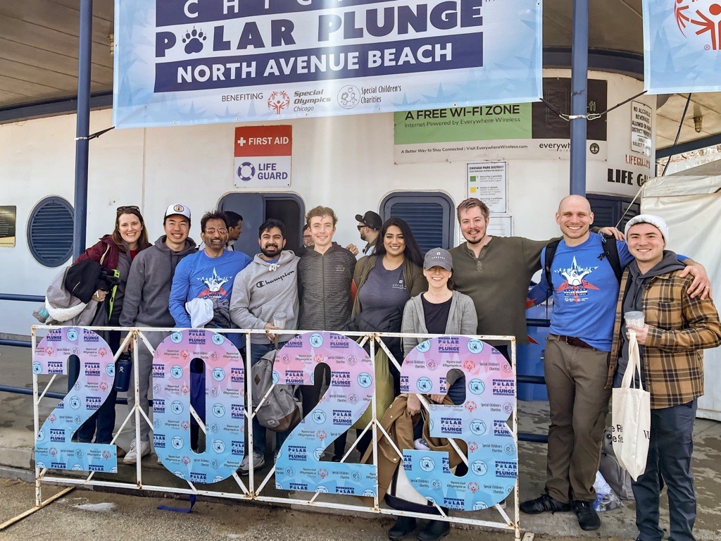 Chicago Polar Plunge charity participation
