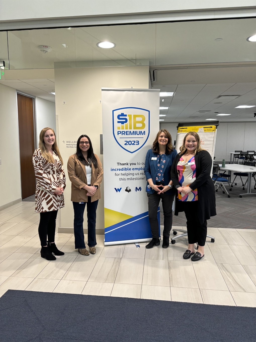 The Talent Acquisition Team at an Open House for Claims Trainees.