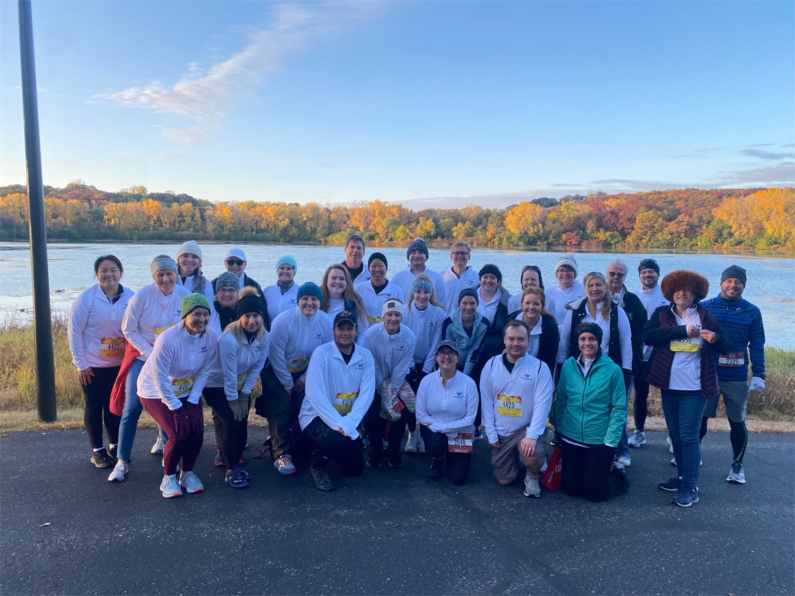 Team Western National at the Hot Cider Hustle Walk/Run event! A cold morning, but a great opportunity to connect with our coworkers!