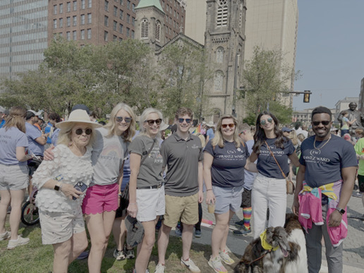 Our team at the 2025 Pride Parade