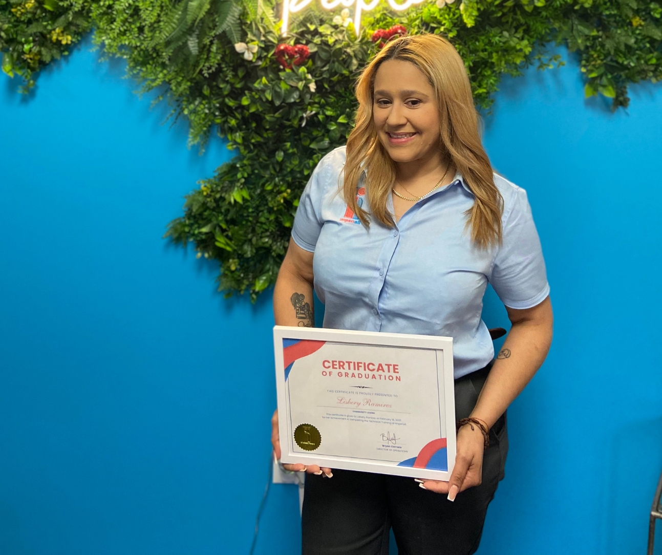 Graduating from a Training. Perfect Score