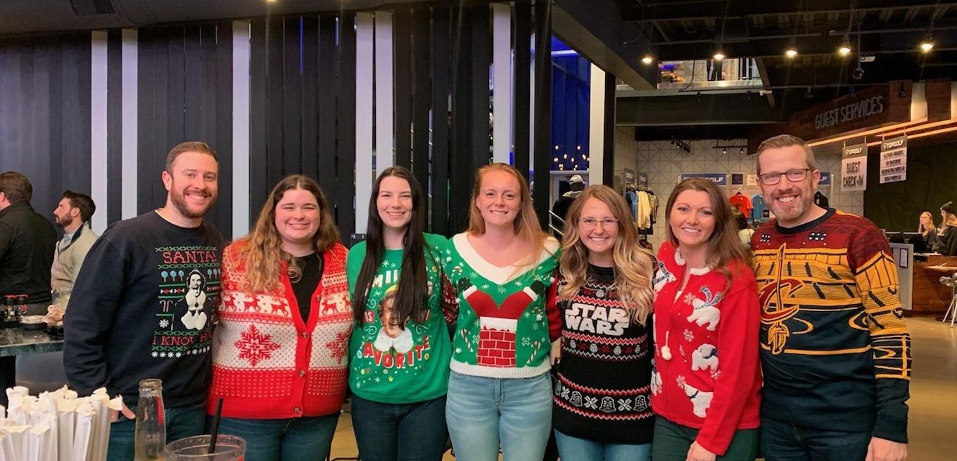 The holiday spirit is strong with this team.