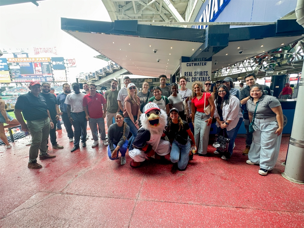 Team Members at Washington Nationals Game