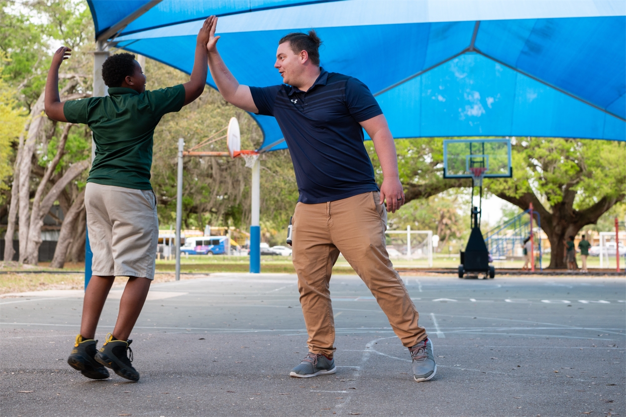 Kids and Staff in Action