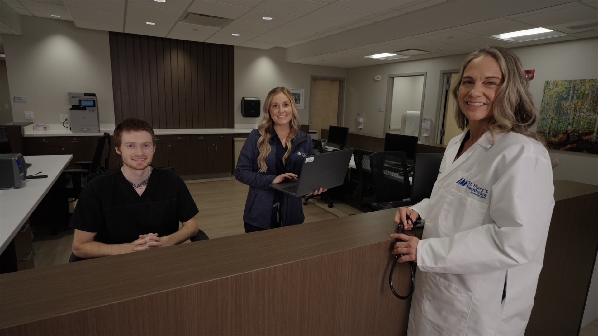 Doctor and nurses