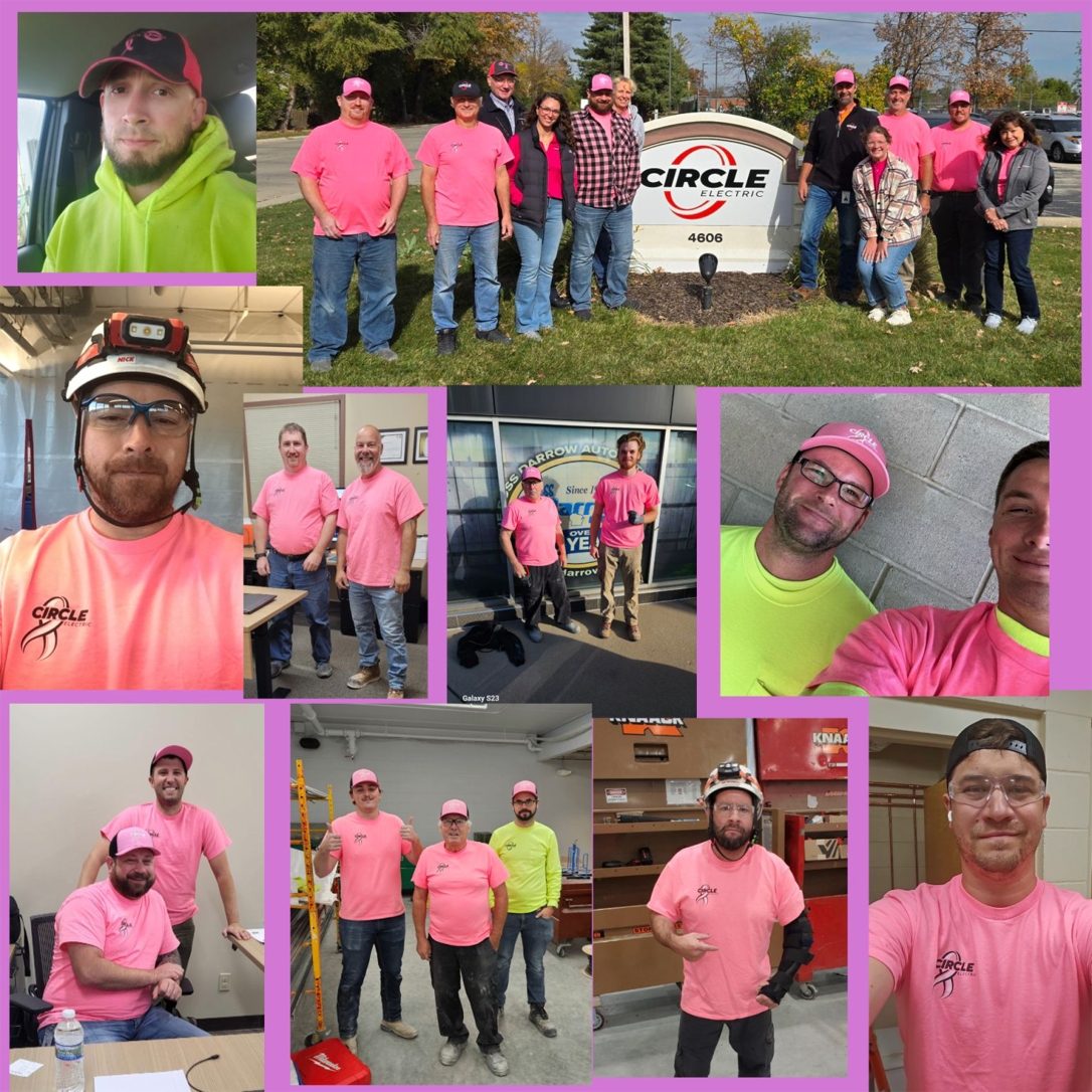 Our team supporting Breast Cancer Awareness