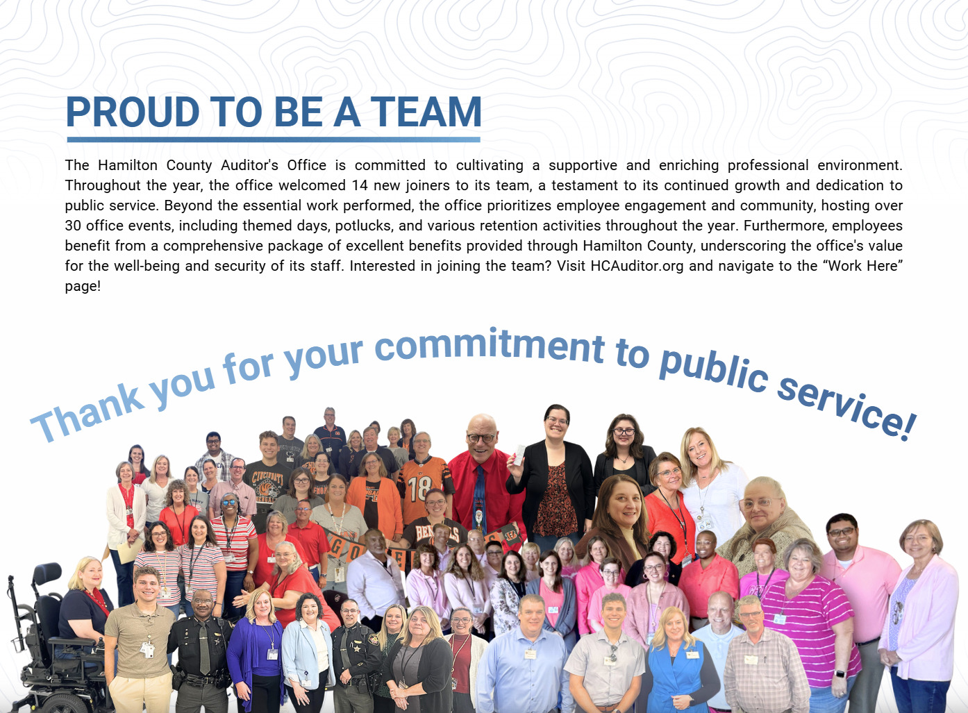 We are proud to be a team!