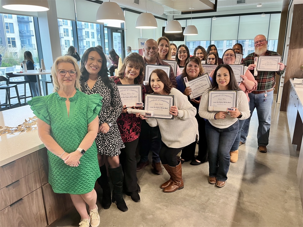 White belt certificate presentation.