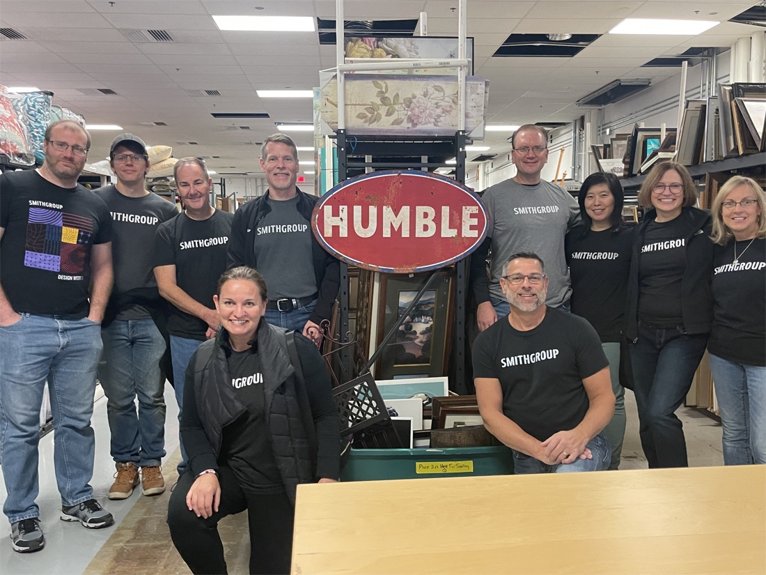 SmithGroup Michigan employees support Humble Design, addressing homelessness