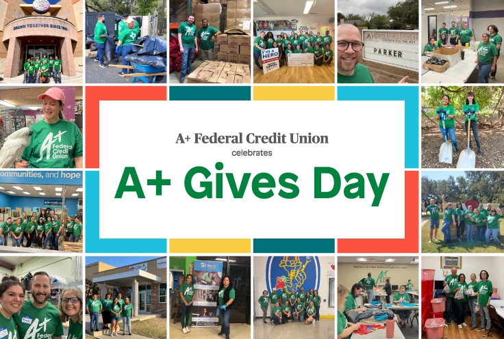 Team A+ Volunteers for A+ Gives Day