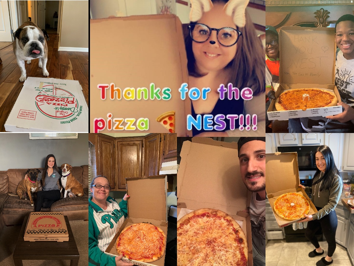 NEST sent all employees pizza as a "thank you"!