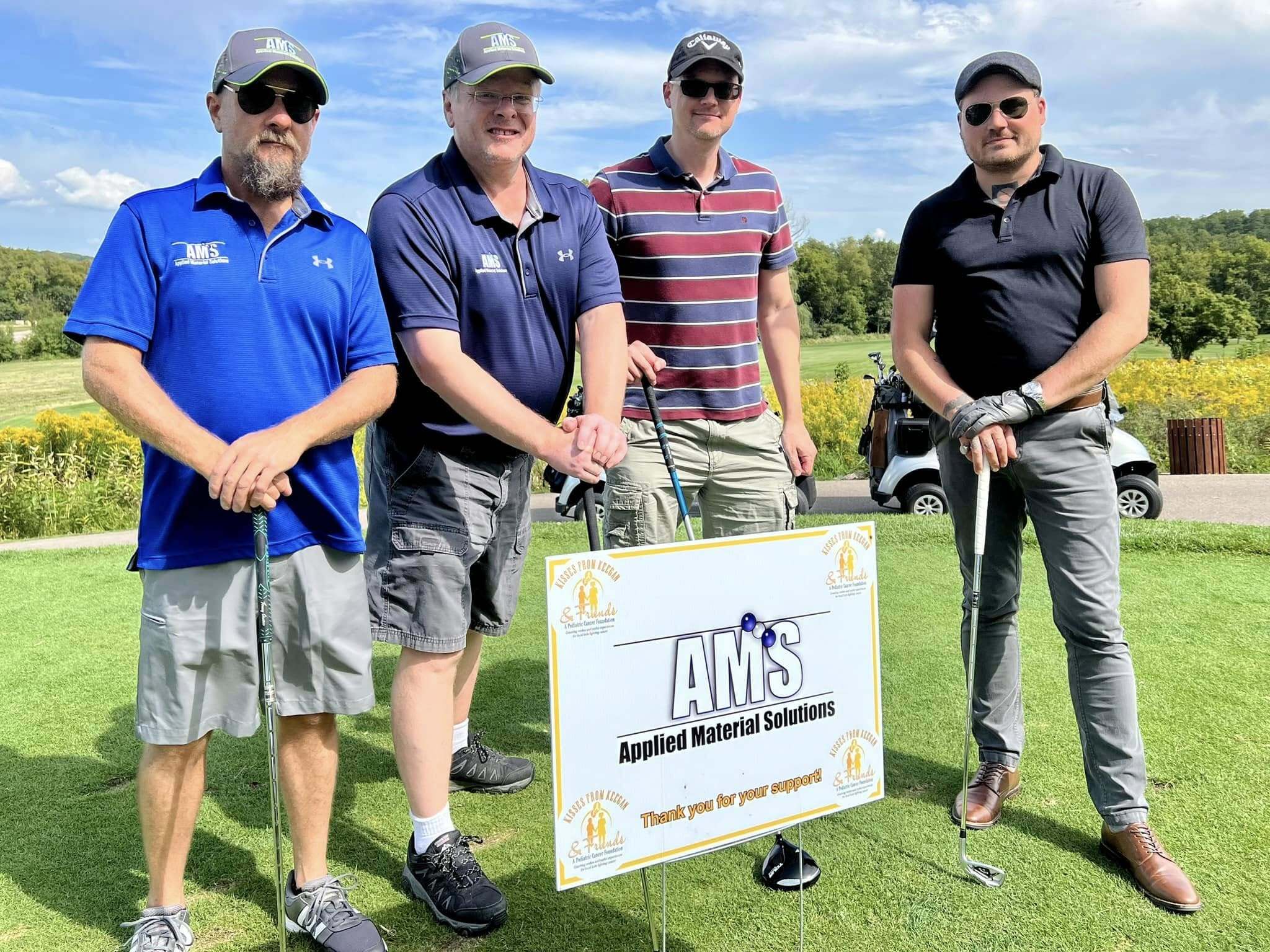 Kisses from Keegan and Friends Golf Sponsorship - working to fight Childhood Cancer