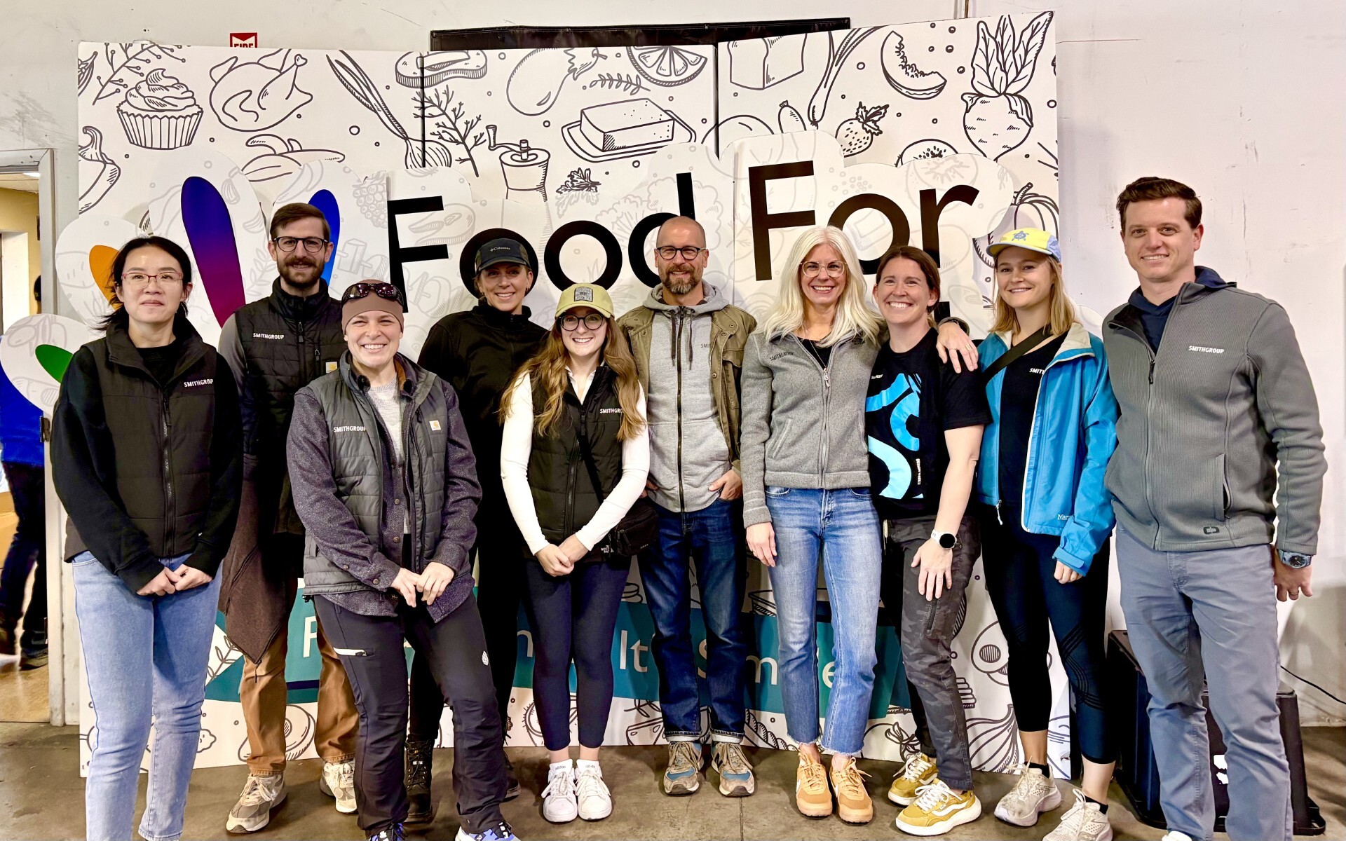 SmithGroup Denver volunteers with Food For Thought