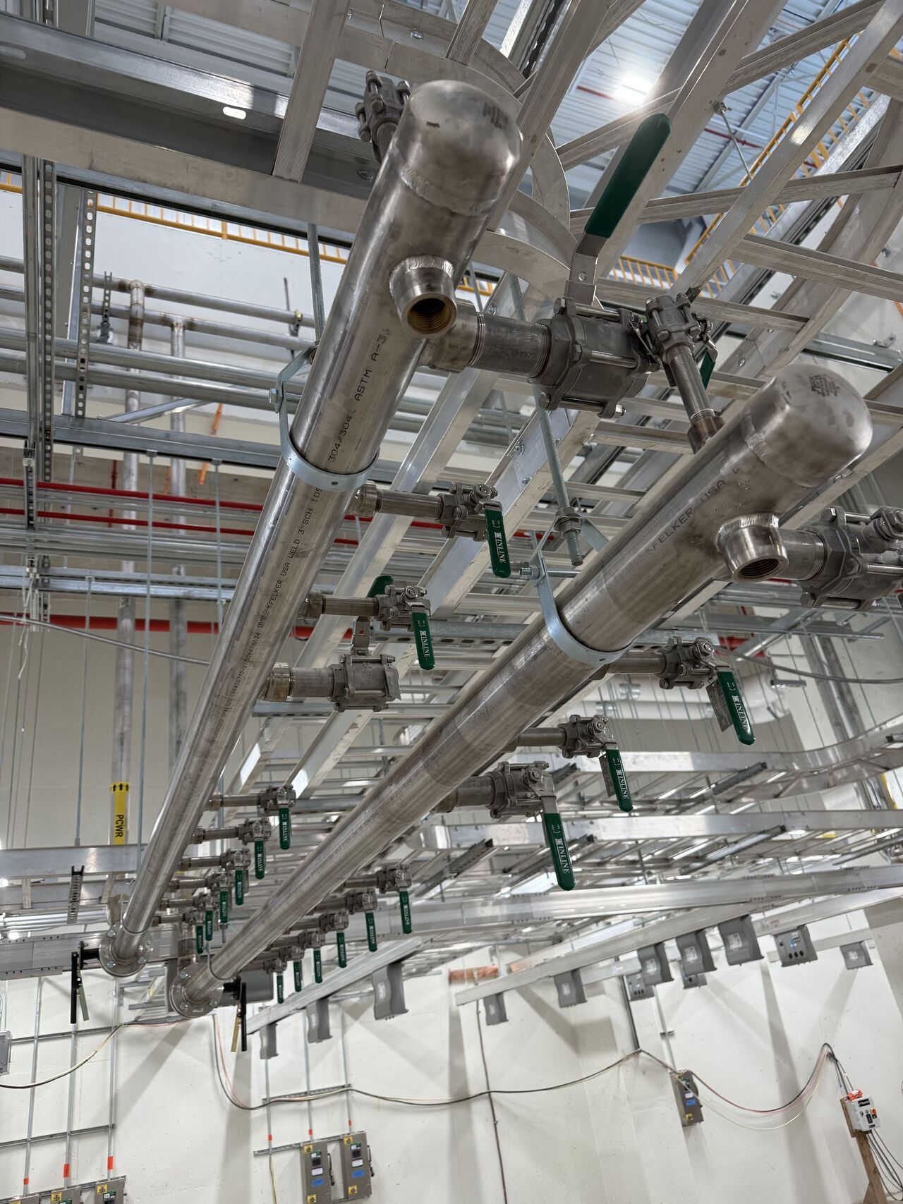 Clean installs. Smart planning. Seamless execution.  These photos are from a recent lab project where our field team delivered precise stainless steel process water piping and chilled water pump installations. Every piece was prefabricated to fit — no guesswork, no field rework.  ?? This job was a perfect example of how our in-house BIM coordination and engineering support all three divisions at Premier Mechanical. From the model to the shop to the field, everything was aligned.  ? Stainless steel process w
