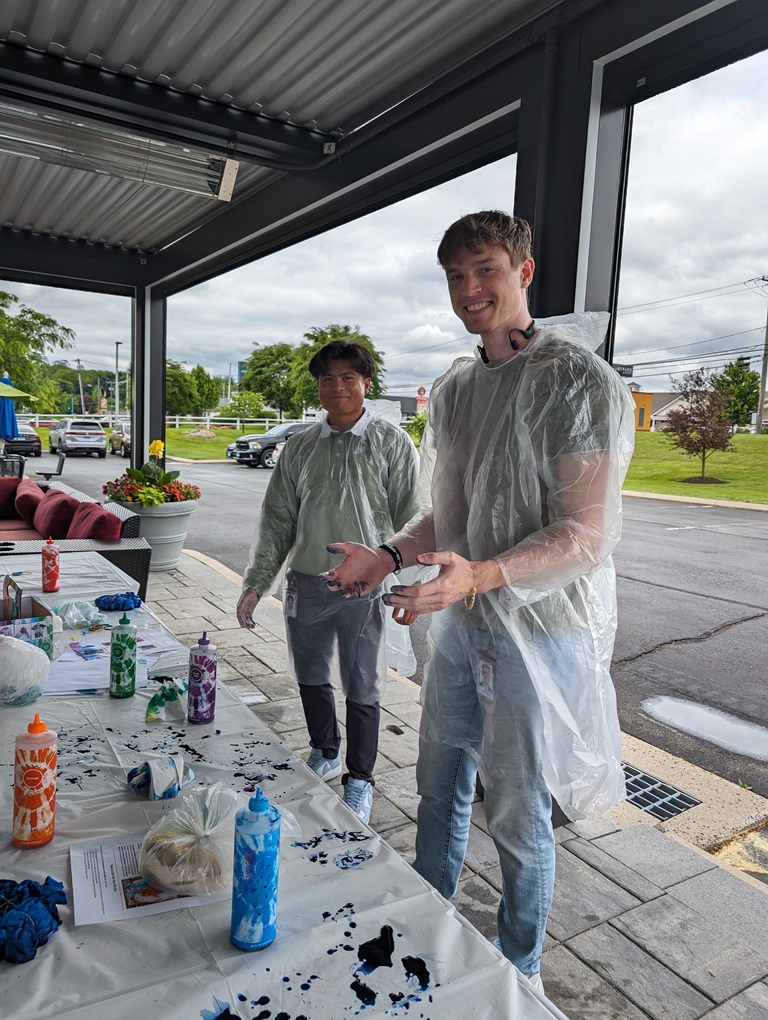 Tie Dye for Pride event at our headquarters