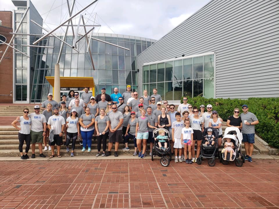 Members of Northwestern Mutual Mid-Atlantic in July 2021 meeting at the Baltimore Science Center for a 5k fun run.