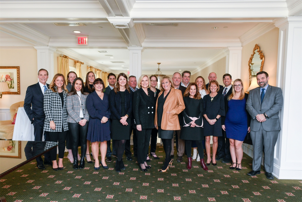 Gibson Sotheby's International Realty is joined by Philip A. White, Jr., President & CEO of Sotheby's International Realty, at the acquisition announcement of Benoit Mizner Simon & Co. at the Wellesley Country Club in January 2020.