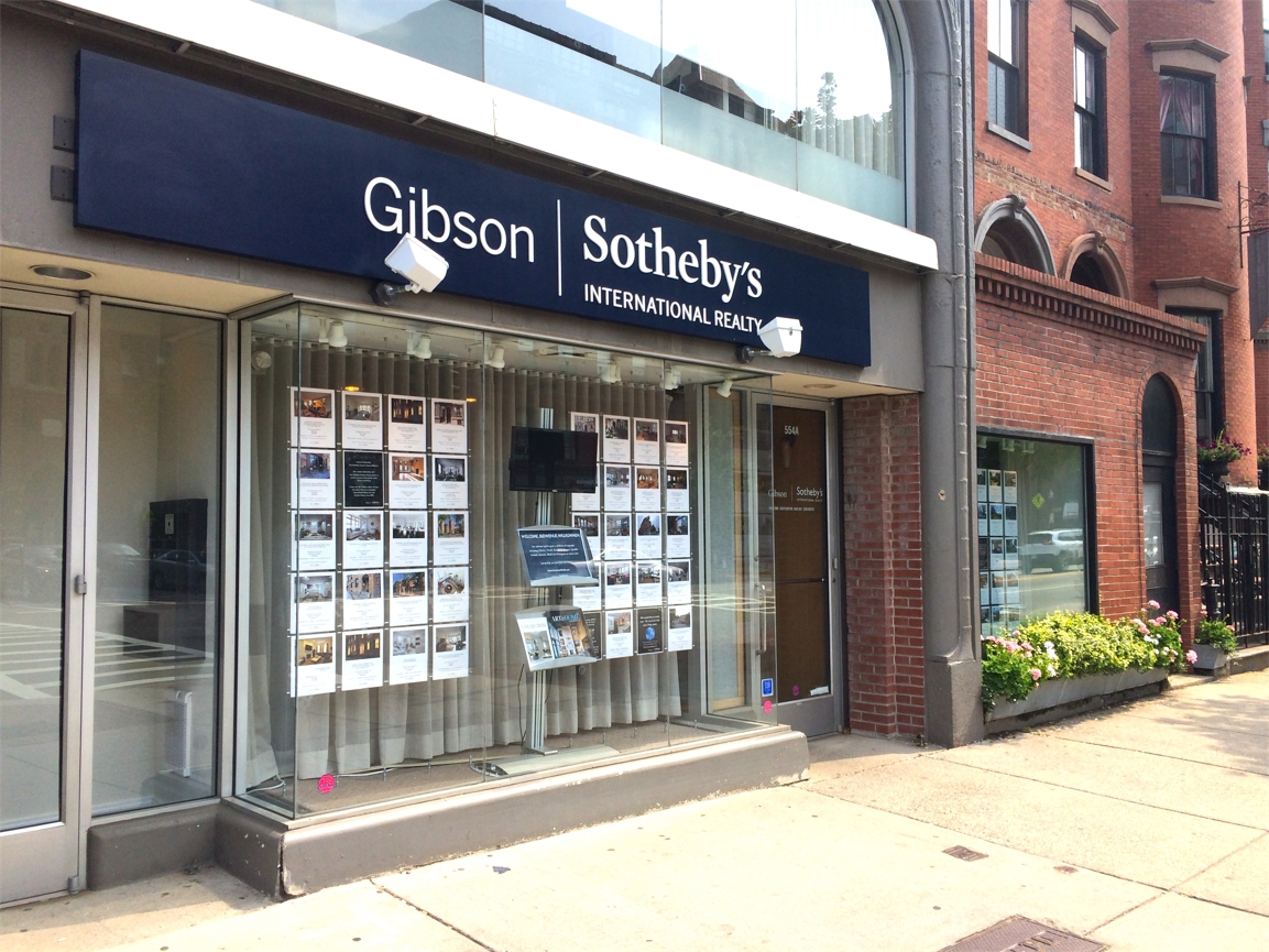 Gibson Sotheby's International Realty's flagship brokerage office at 556 Tremont Street in Boston's South End.